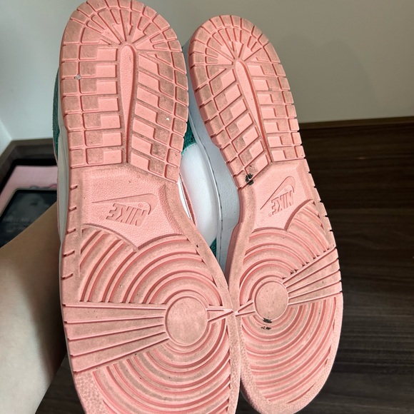 Nike Dunk Low Snakeskin Washed Teal Bleached Coral Size - Picture 4 of 4